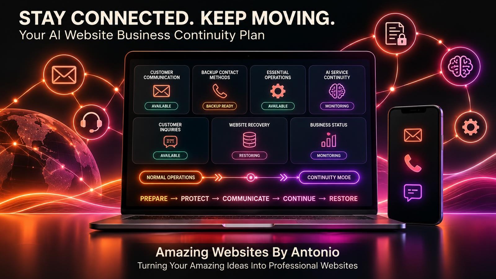 How to Create an AI Website Business Continuity Plan That Keeps Customers Connected During Disruptions