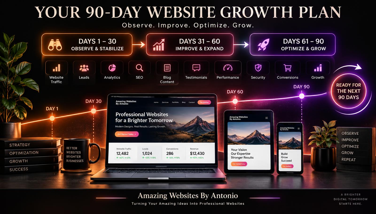 How to Create a 90-Day Website Growth Plan After Launch