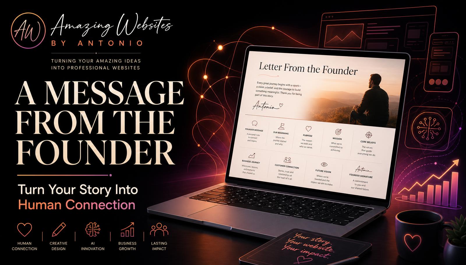 How to Create a Powerful Founder’s Letter That Connects With Your Website Visitors