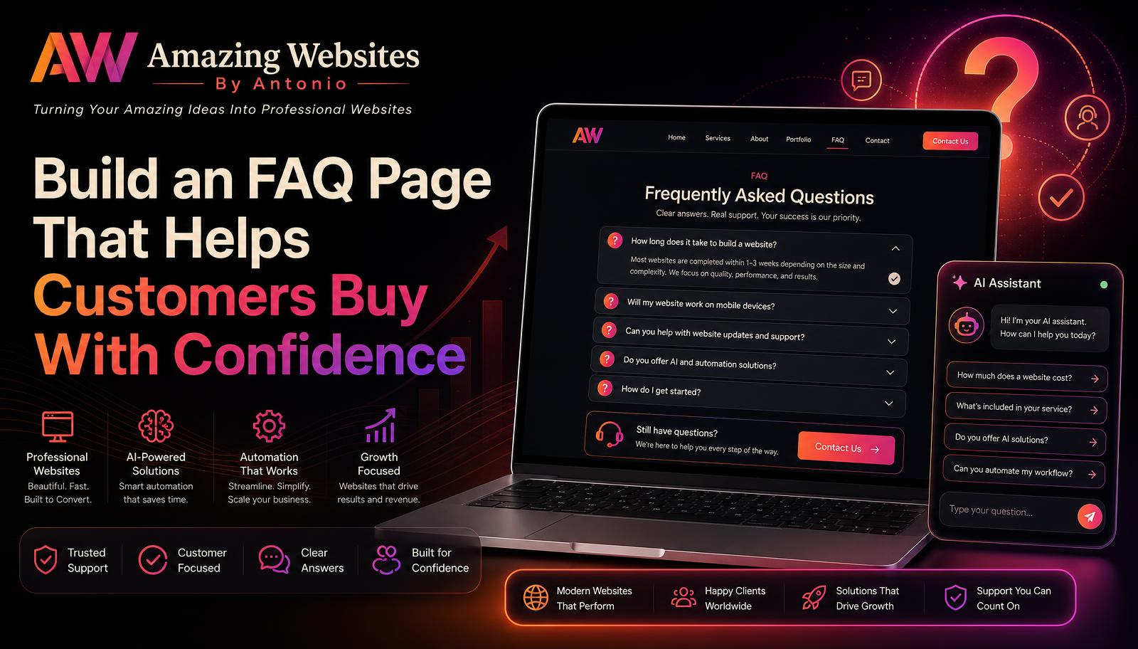 How to Create a Website FAQ Page That Answers Questions and Helps Customers Buy With Confidence