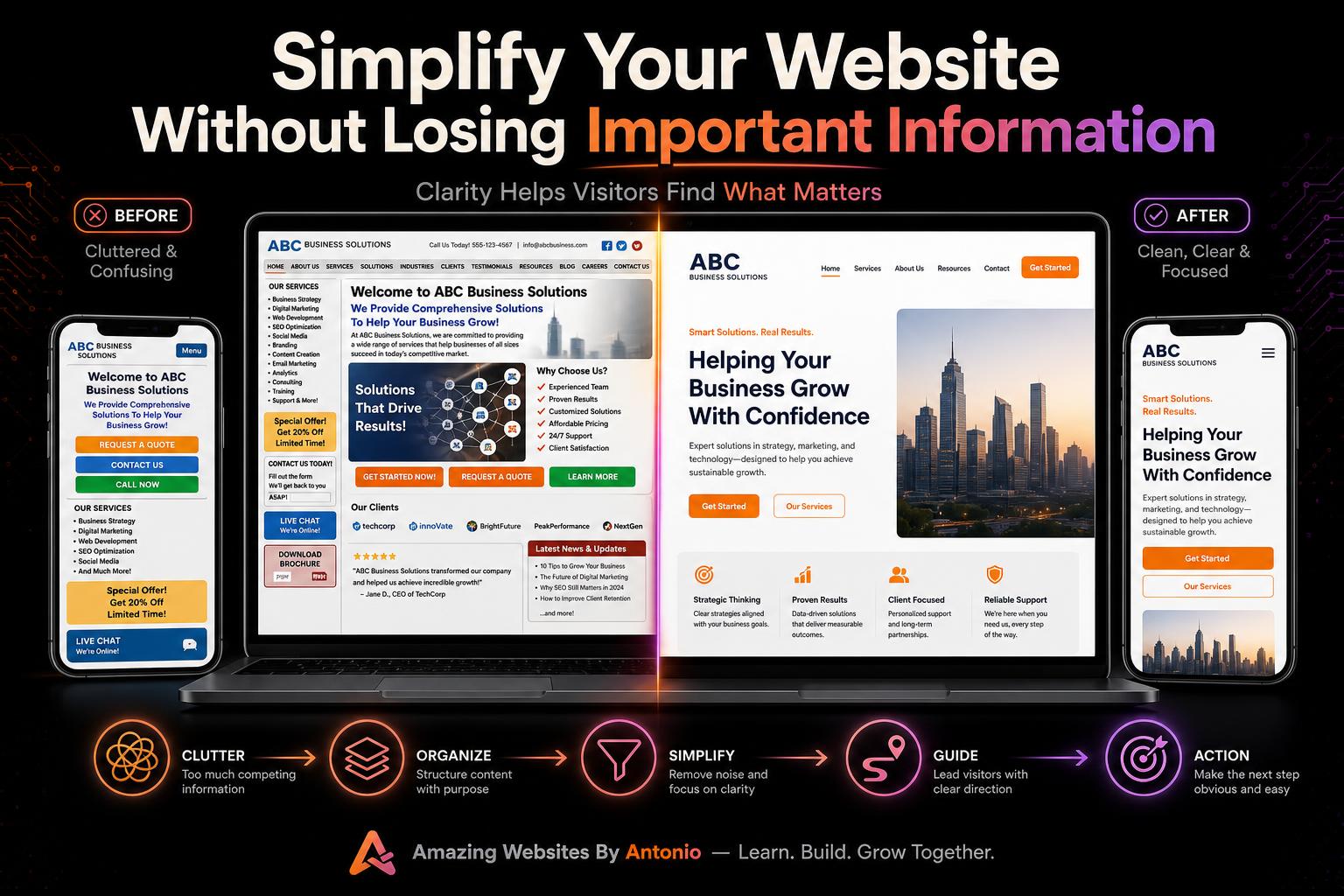 How to Simplify Your Website Without Losing Important Information