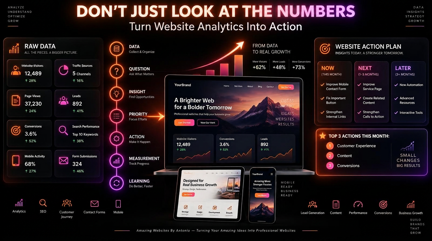 How to Turn Website Analytics Into an Action Plan Instead of Just Looking at Numbers