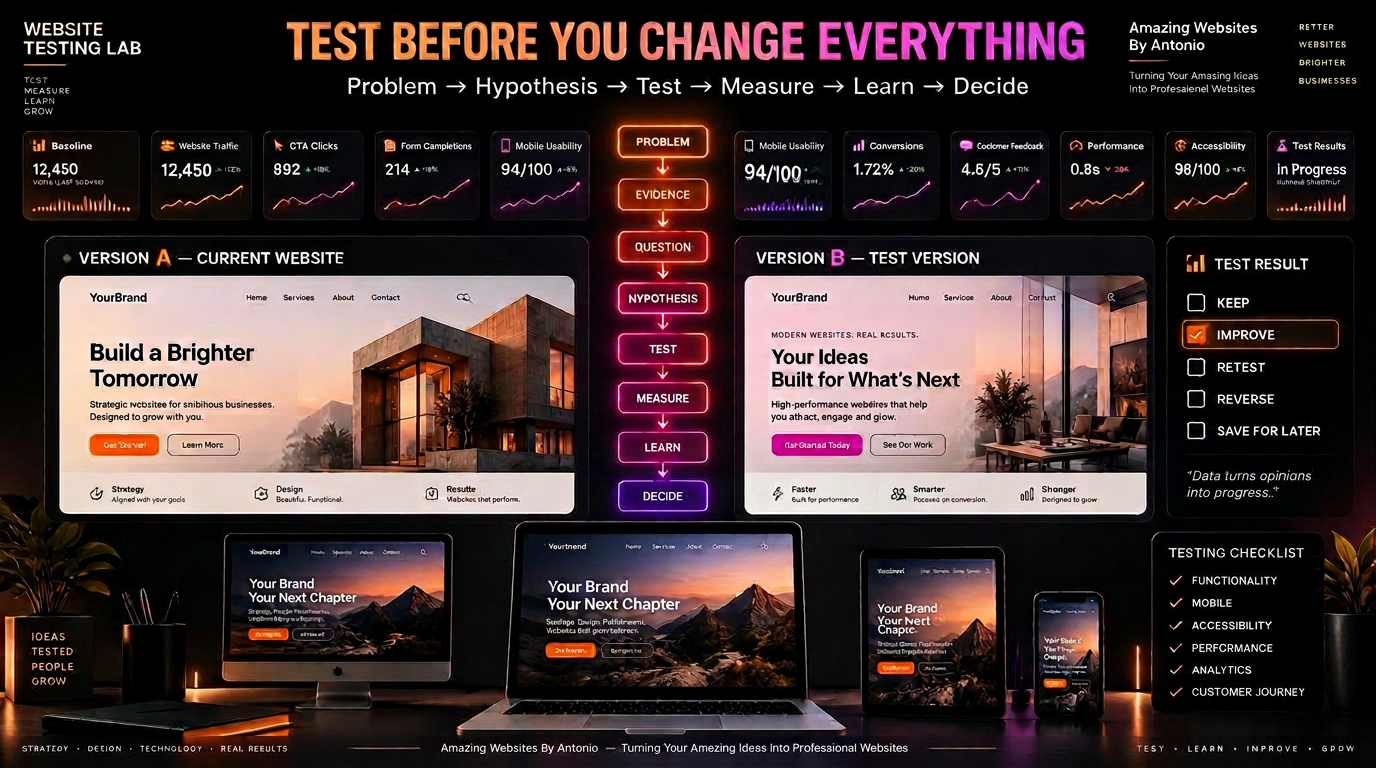 How to Create a Website Testing Plan Before Making Major Changes